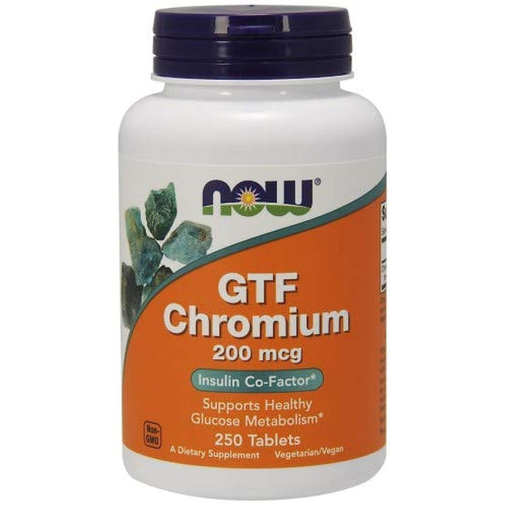 NOW Chromium 200 mcg, 250 Count