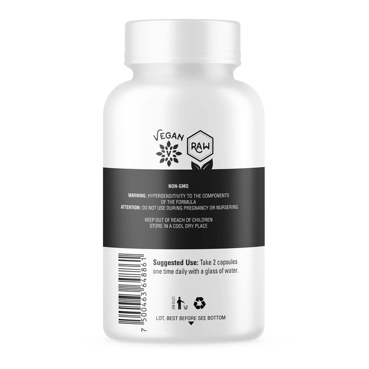 OS Organic Side Black Maca Capsules, 60 Count