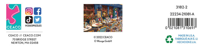 Ceaco June's Journey Wine & Cheese Shop Jigsaw Puzzle, 1000 Count