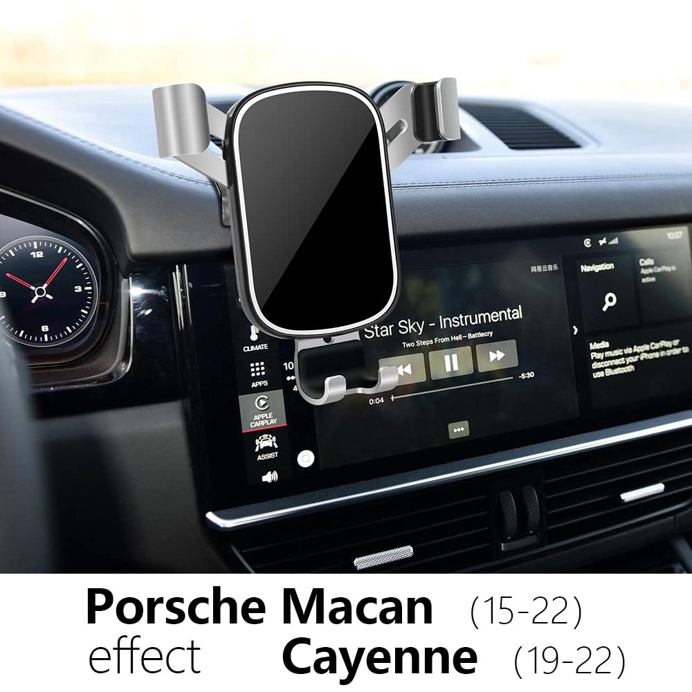 musttrue Car Phone Holder, Porsche Macan 2015-2025 And Porsche Cayenne 2019-2023