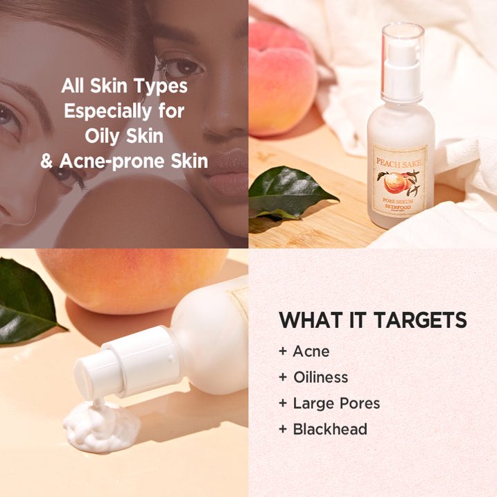 (USA)SKINFOOD PEACH SAKE PORE SERUM(N) 45ml