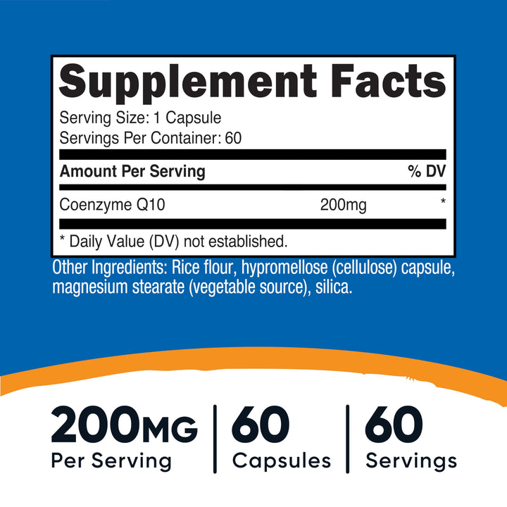 Nutricost CoQ10, 200 mg, 60 Count