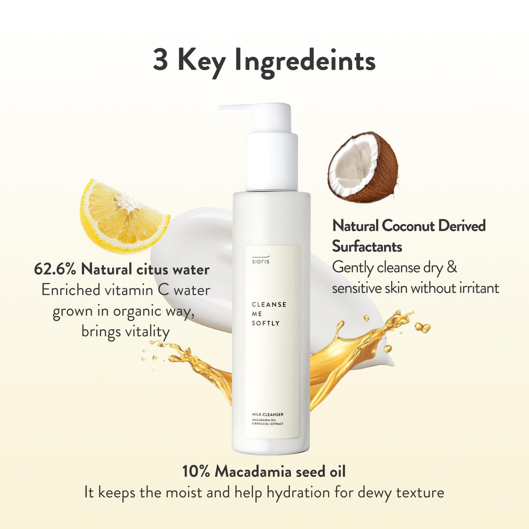 SIORIS Cleanse Me Softly Milk Cleanser, 200 ml