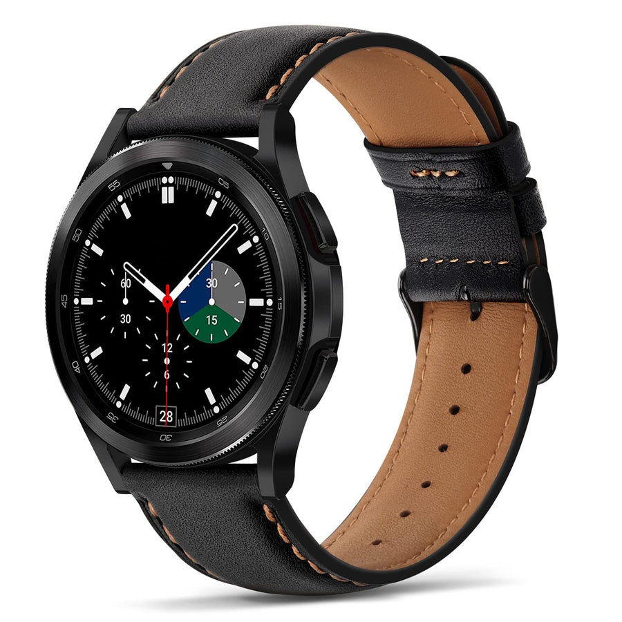 Tasikar Leather Watch Strap, Black