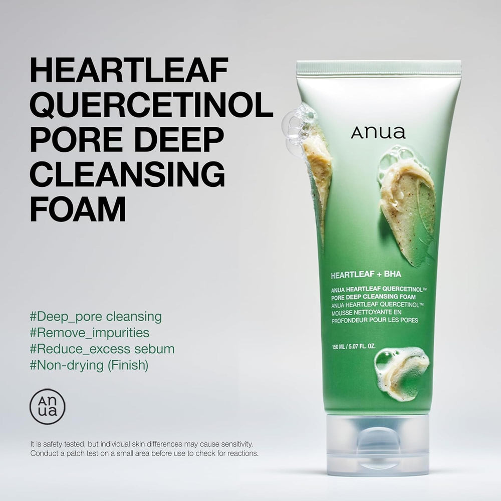 ANUA Heartleaf Quercetinol Pore Deep Cleansing Foam, 150 ml