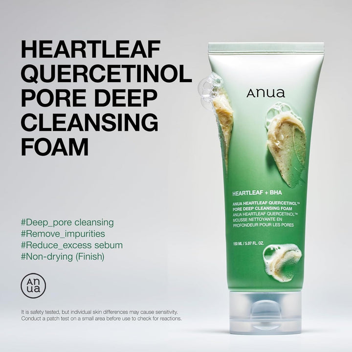 ANUA Heartleaf Quercetinol Pore Deep Cleansing Foam, 150 ml