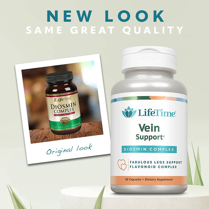 LIFETIME Vein Support Diosmin Flavonoid Complex Supplement, 60 Count