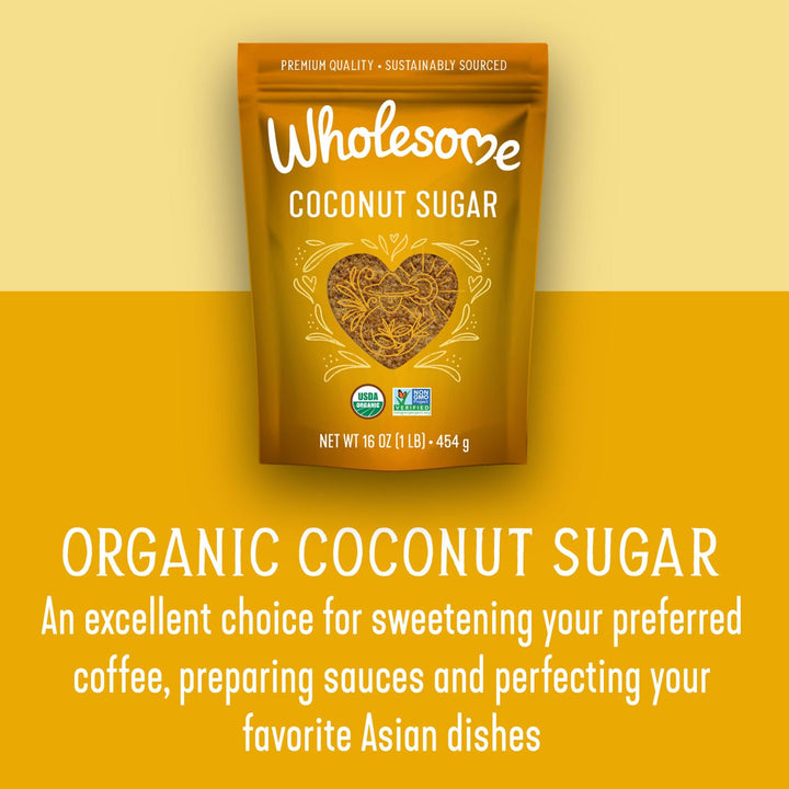Wholesome Organic Coconut Sugar, 16 oz