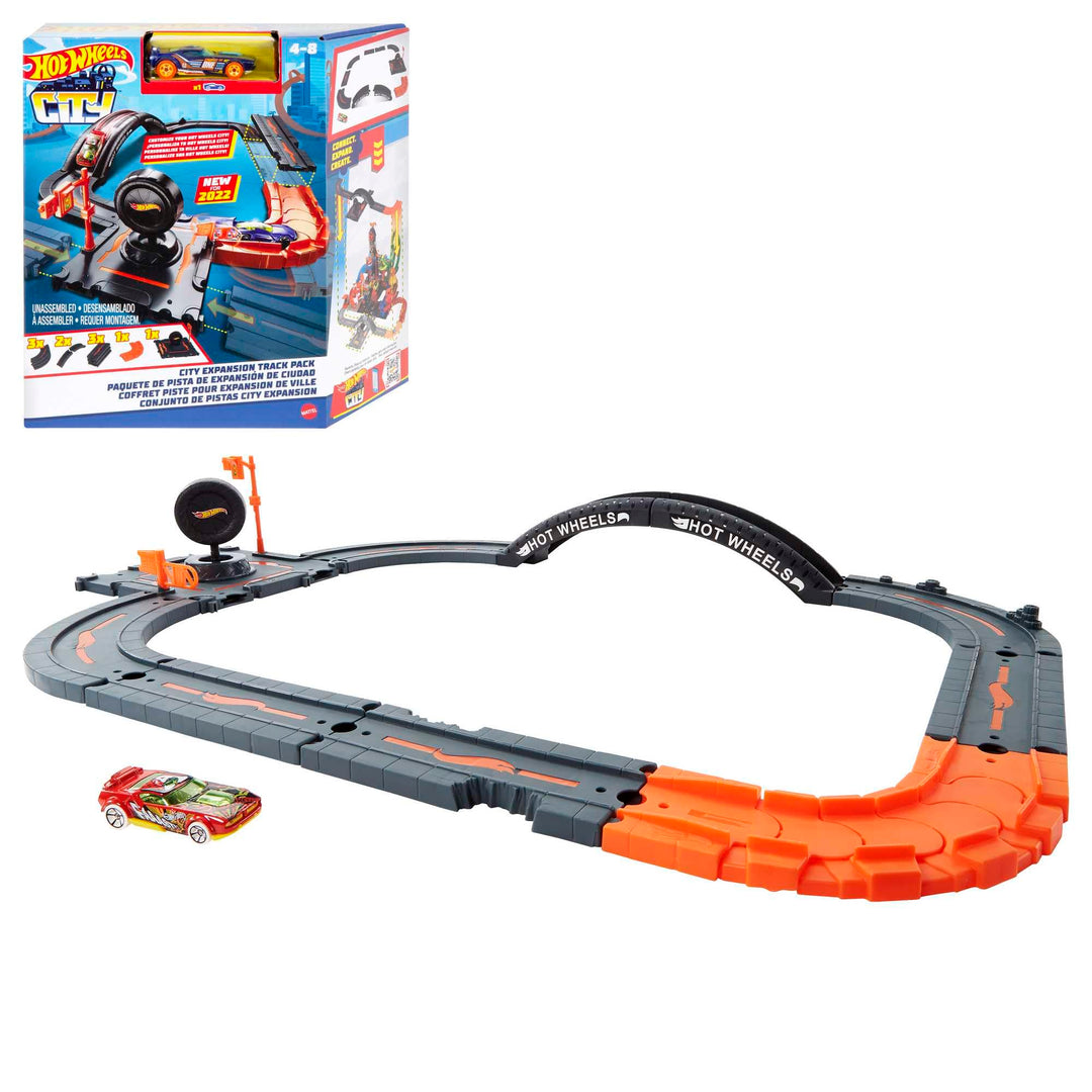 Mattel Hot Wheels City Track Pack, 10 Count
