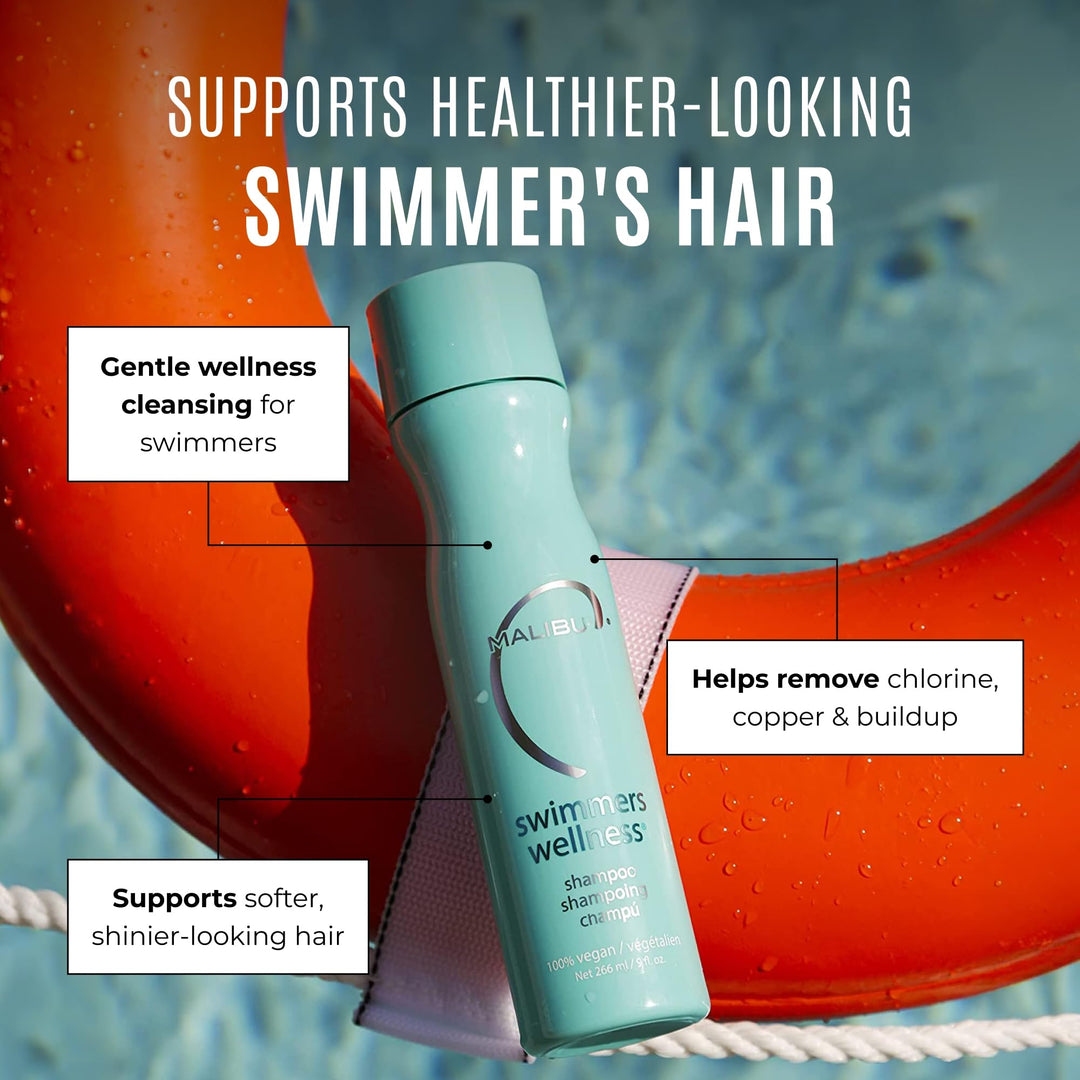 Malibu C Swimmers Wellness Clarifying Shampoo, 9 oz