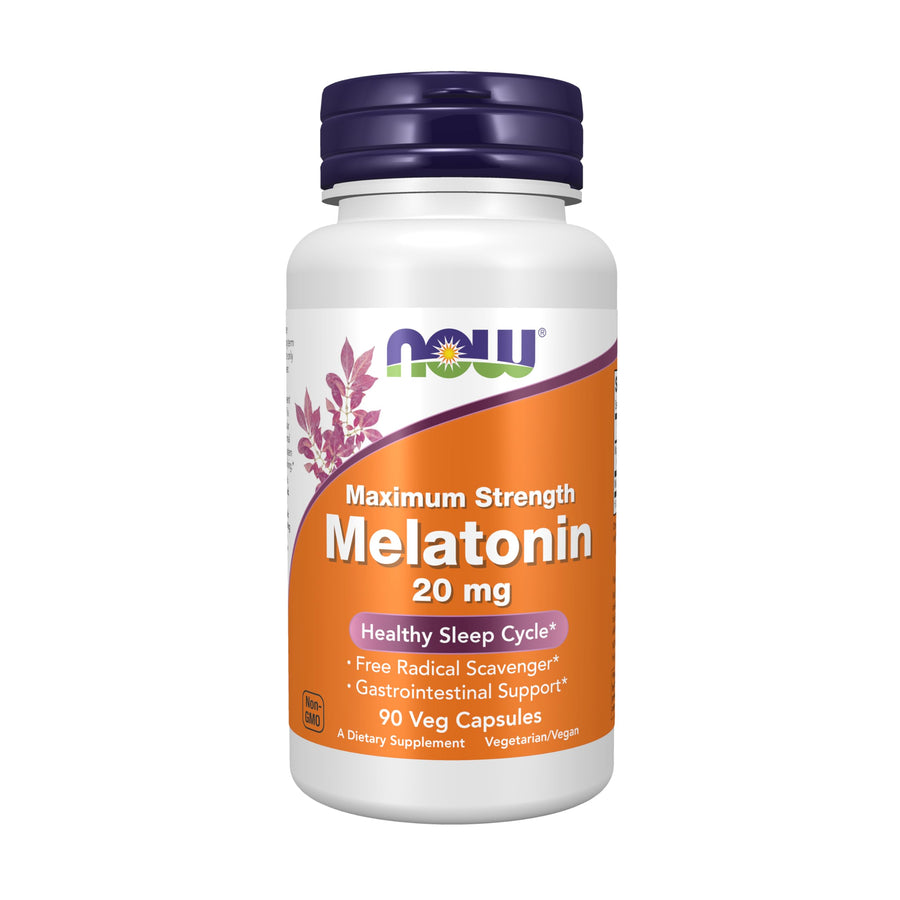 NOW Melatonin 20 mg, 90 Count