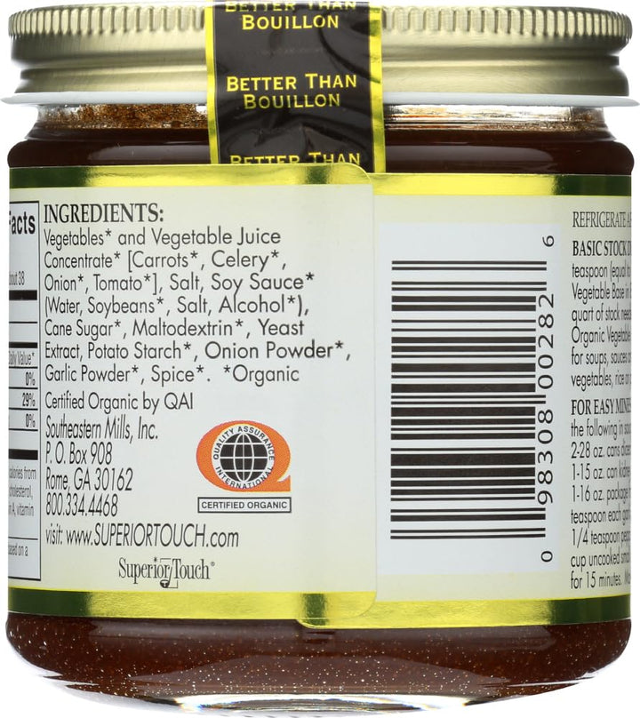 Better Than Bouillon Organic Vegetable Base, 8 oz, Pack of 3