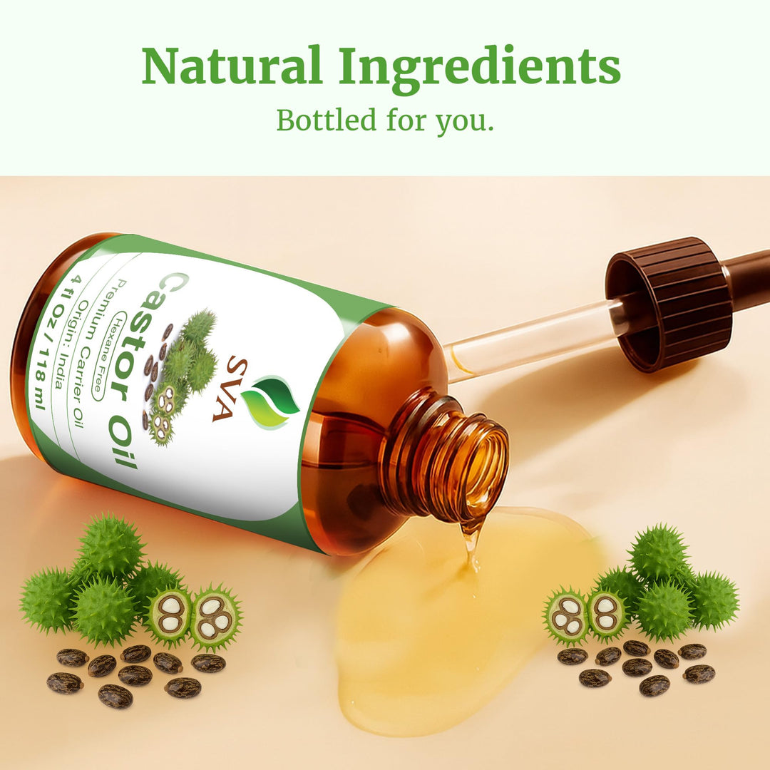 SVA Organics Castor Oil, 4 fl oz