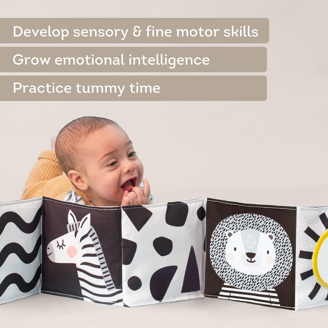 Taf Toys Newborn Soft Activity Book, Black and White, 0-12 Months