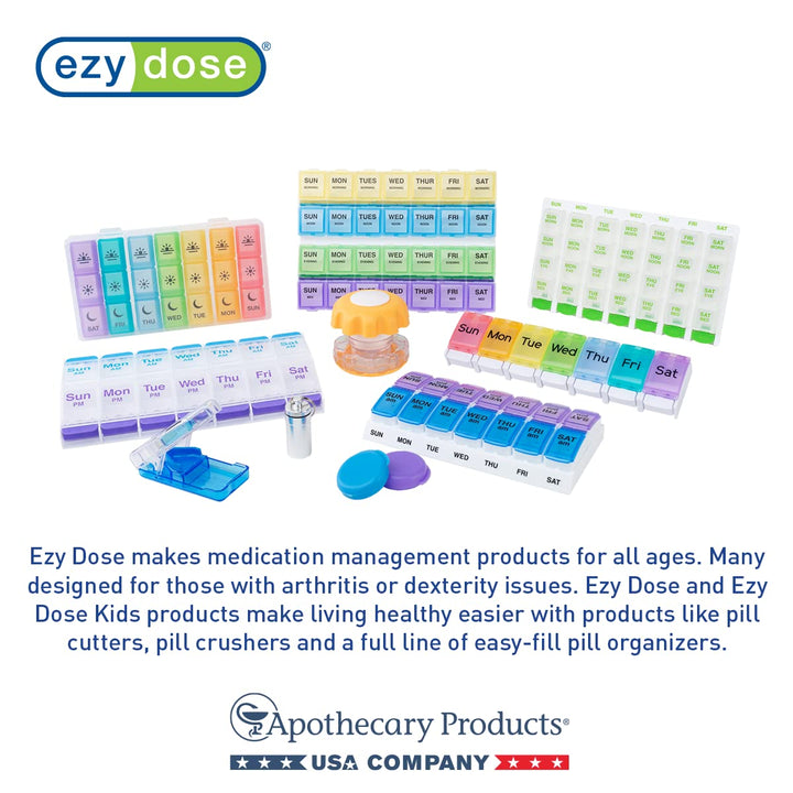 EZY DOSE Pill Crusher and Grinder, Blue
