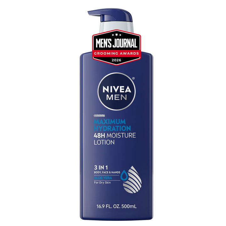 NIVEA MEN Maximum Hydration Body Lotion, 16.9 fl oz