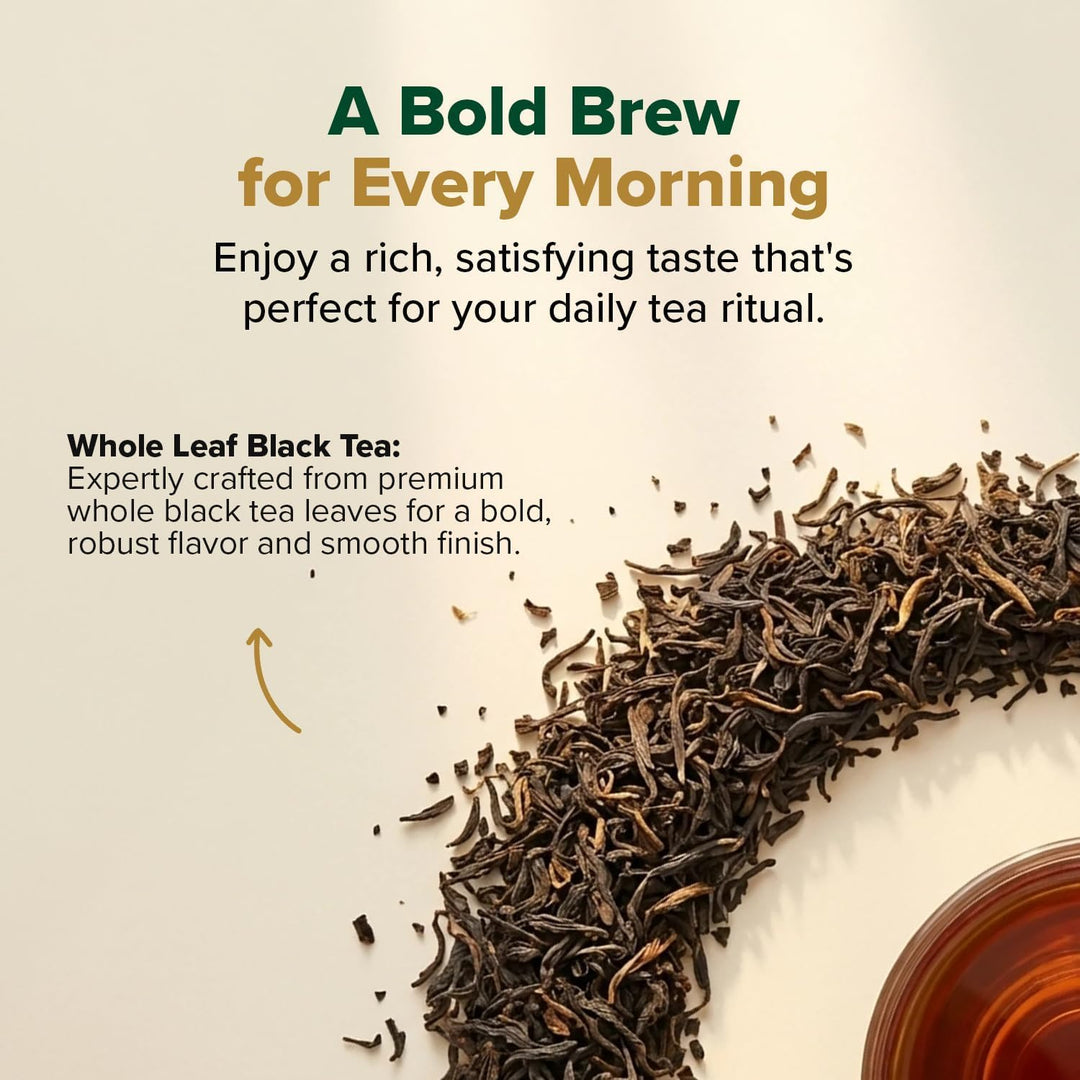 Vahdam Original English Breakfast Black Tea, Loose Leaf, 12 oz