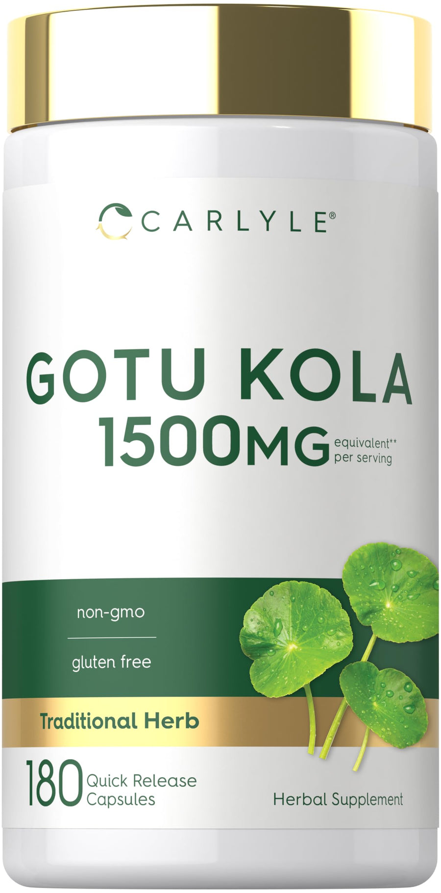Carlyle Gotu Kola Capsules, 180 Count