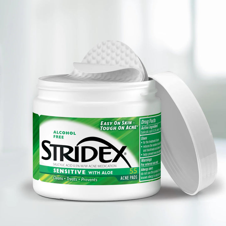 Stri-Dex Medicated Pads, Sensitive, 55 Count