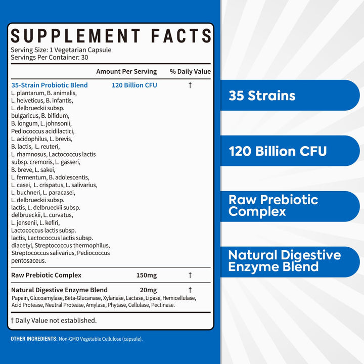 Surebounty Probiotics, 120 Billion CFU, 30 Count