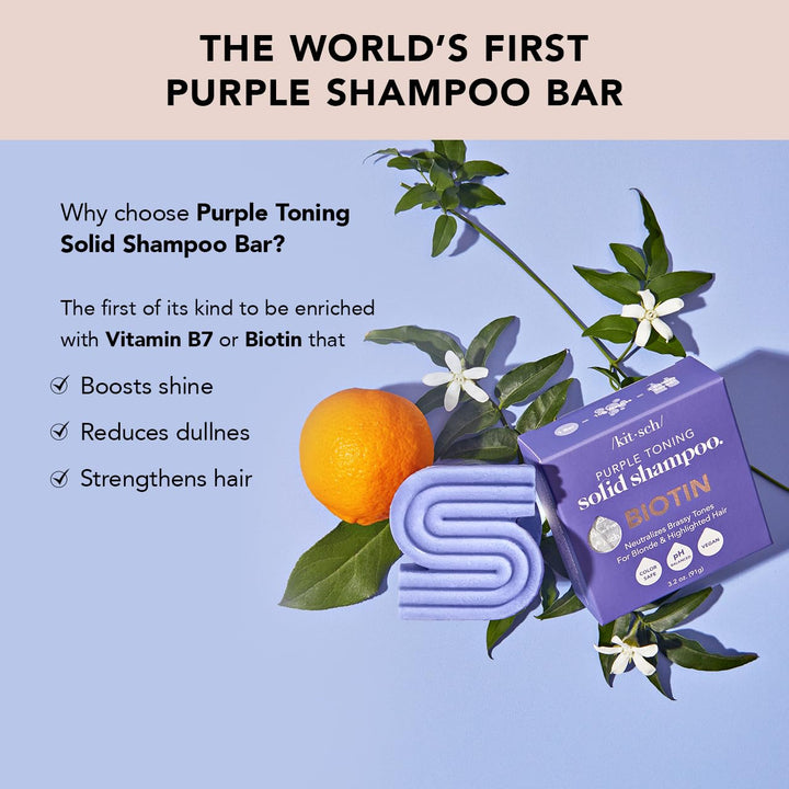Kitsch Purple Shampoo Bar, 3.2 oz