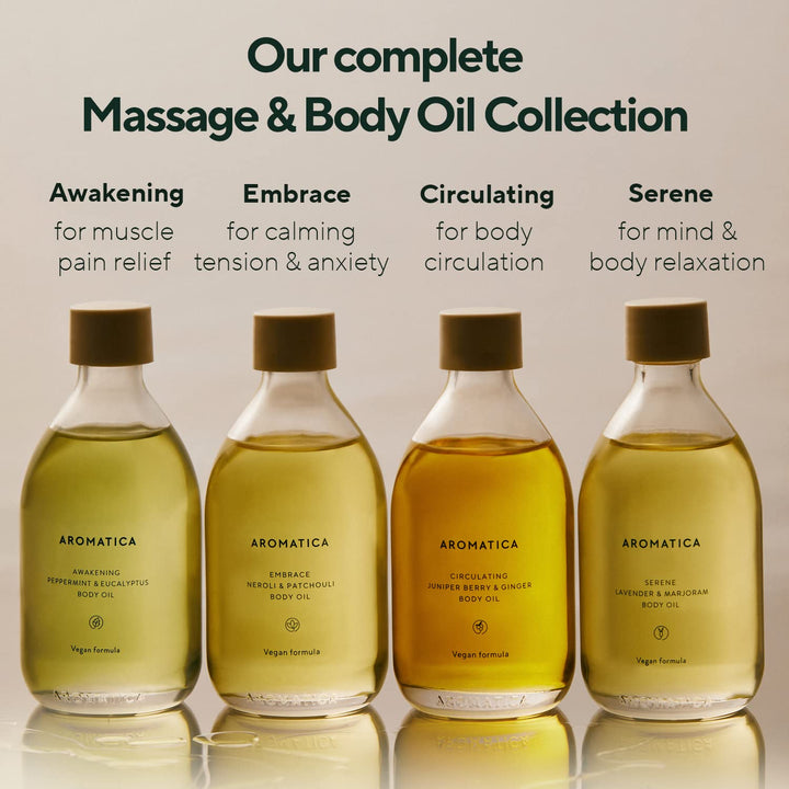 AROMATICA Awakening Body Oil, Peppermint & Eucalyptus, 100 ml