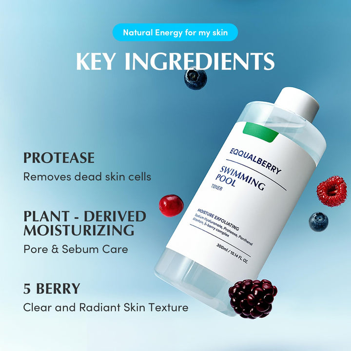 EQQUALBERRY Swimming Pool Face Toner, 300 ml