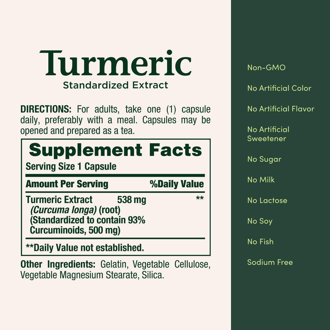 Nature's Bounty Turmeric, 538 mg, 45 Count