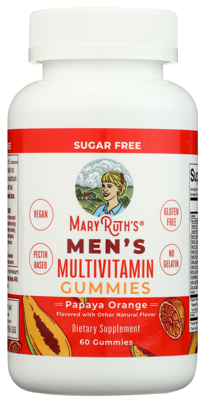 MaryRuth Organics Mens Multivitamin Gummies, 60 Count