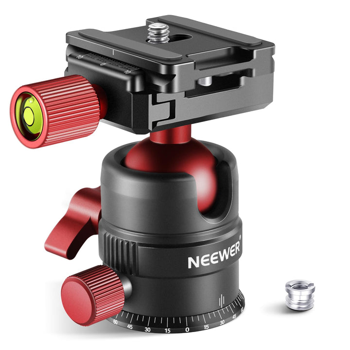 NEEWER GM28 Tripod Head, 360 Degree Rotating Panoramic Ball Head, 5 kg