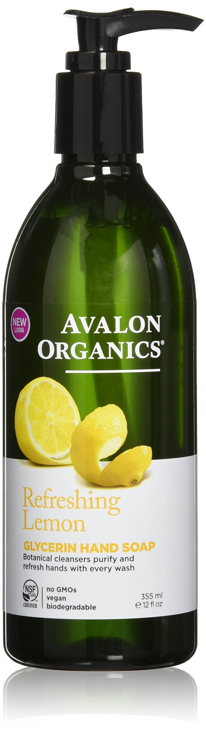 Avalon Organics Glycerin Liquid Hand Soap, Lemon, 12 fl oz