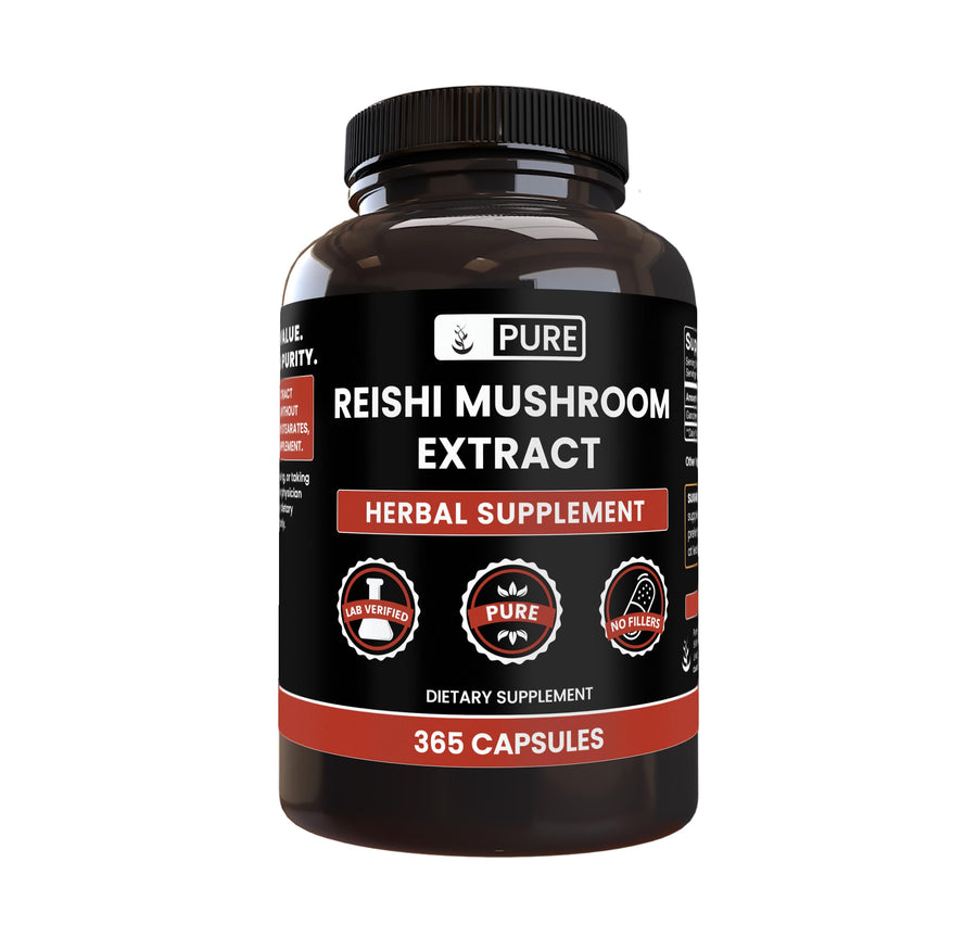 Pure Original Ingredients Reishi Mushroom Extract, 365 Count