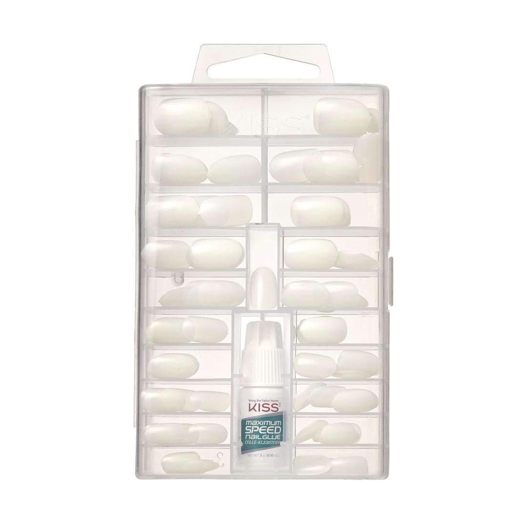 KISS Full Cover Oval Nails, 100 Count