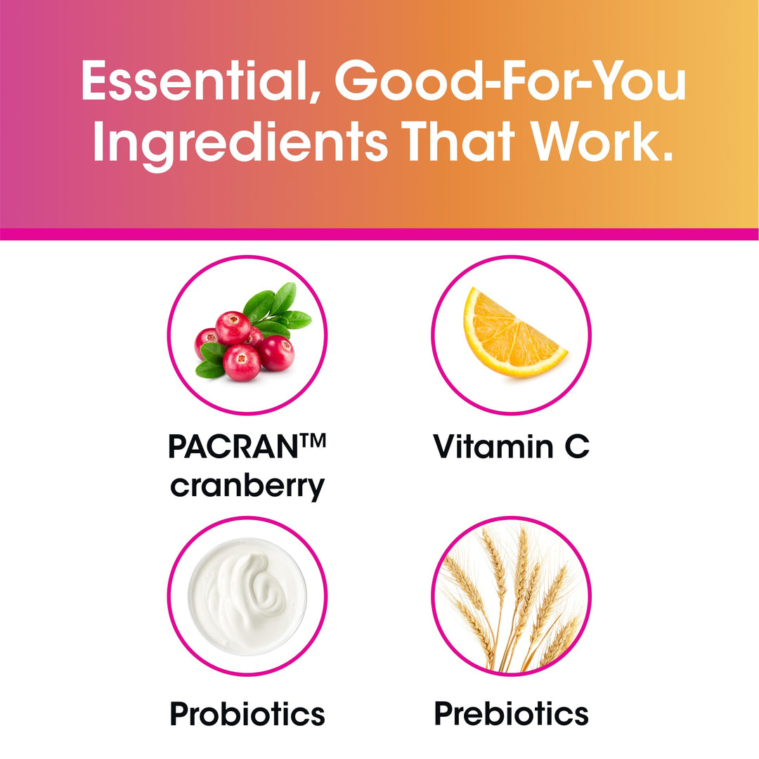 vH essentials Probiotics With Prebiotics And Cranberry Feminine Health Supplement, 60 Count
