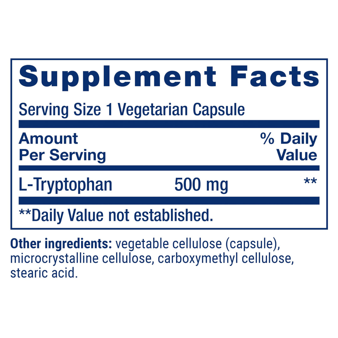 Life Extension L-Tryptophan, 500 mg, 90 Count