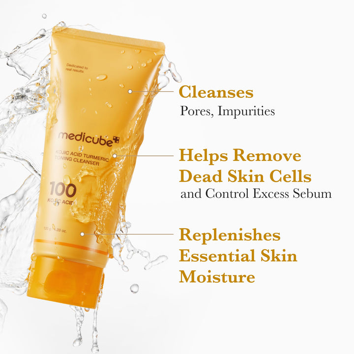 medicube Kojic Acid Turmeric Whip Facial Cleanser