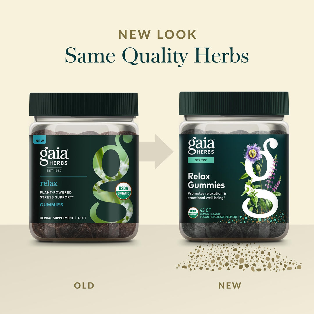 Gaia Herbs Relax Gummies, 45 Count
