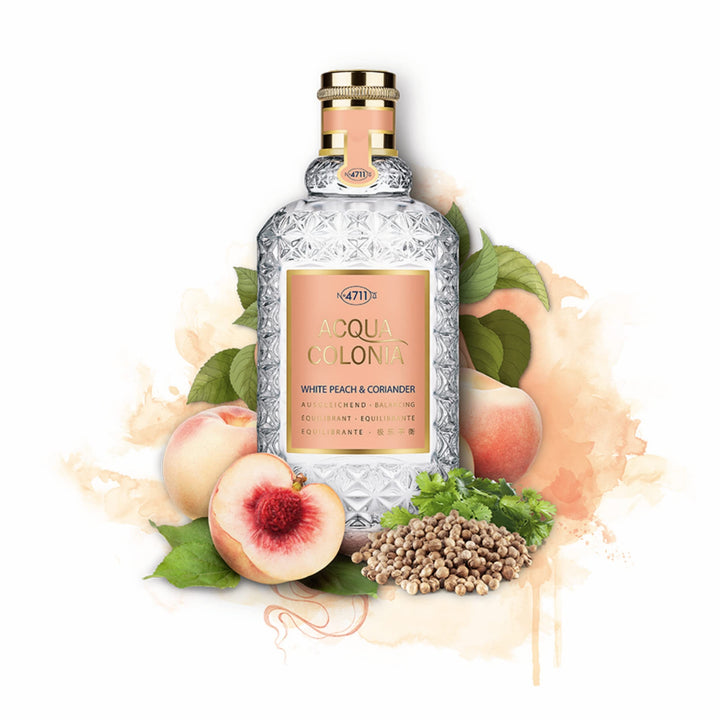 4711 Acqua Colonia White Peach and Coriander Eau de Cologne Spray, Unisex, 5.7 fl oz