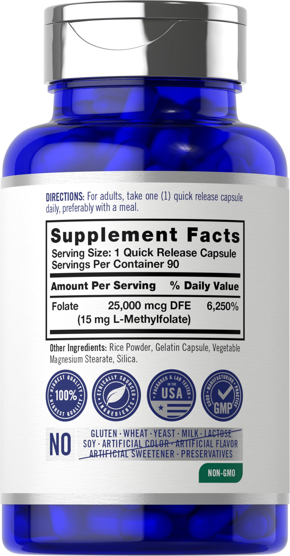 Carlyle Opti-Folate L-Methylfolate, 15 mg, 90 Count