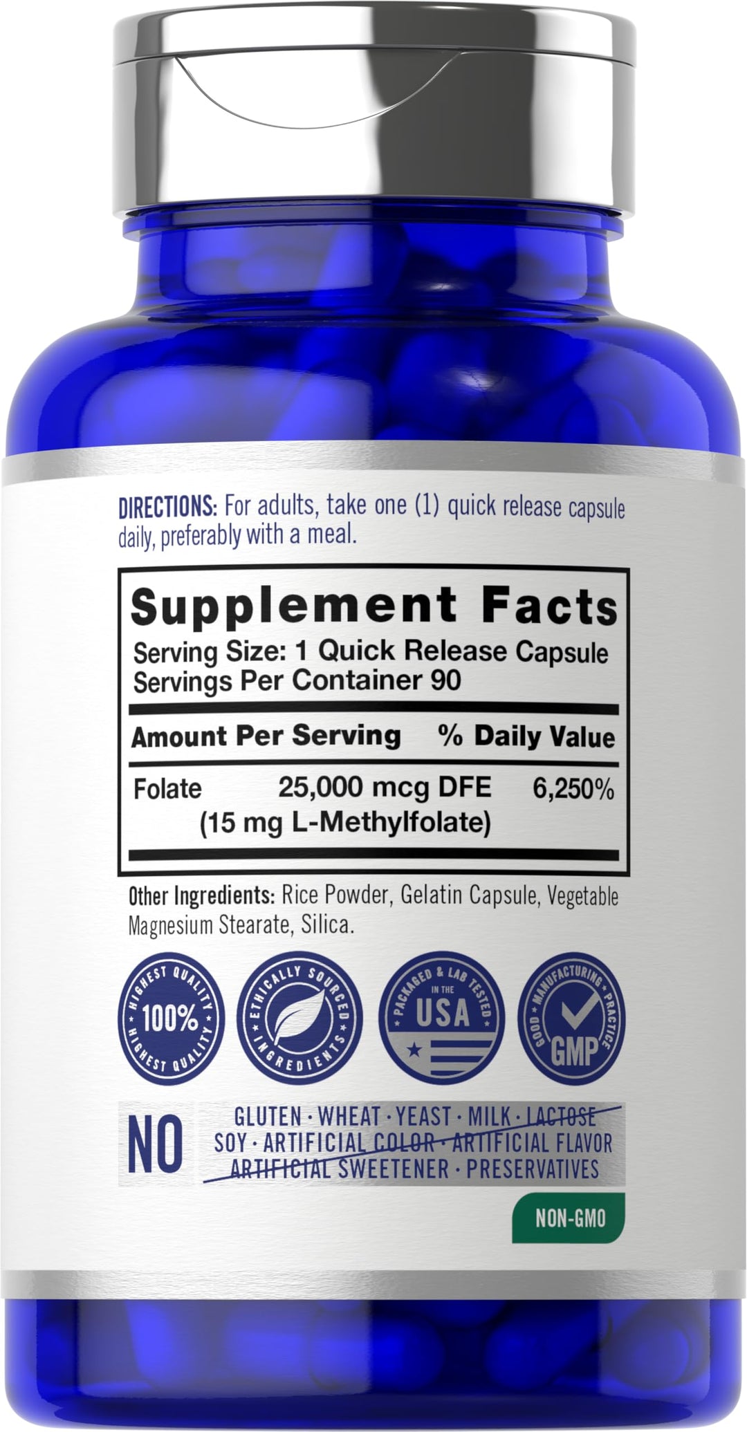 Carlyle Opti-Folate L-Methylfolate, 15 mg, 90 Count