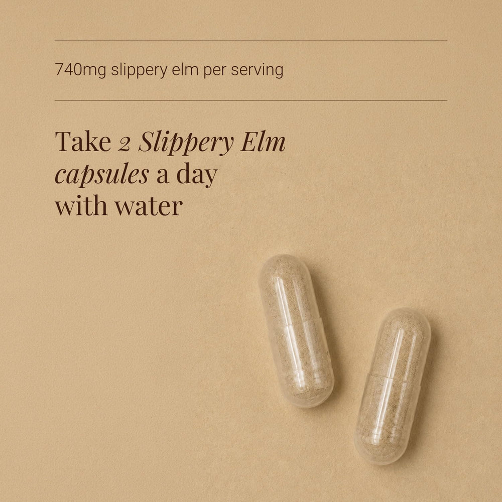 KIKI Health Organic Slippery Elm, 340 mg, 60 Count