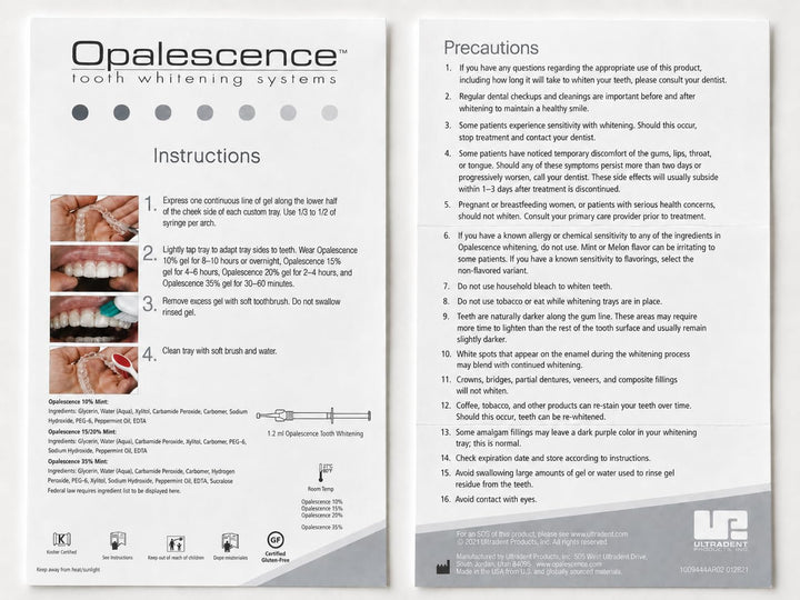 Opalescence PF Teeth Whitening, Mint, 15%, Pack of 4