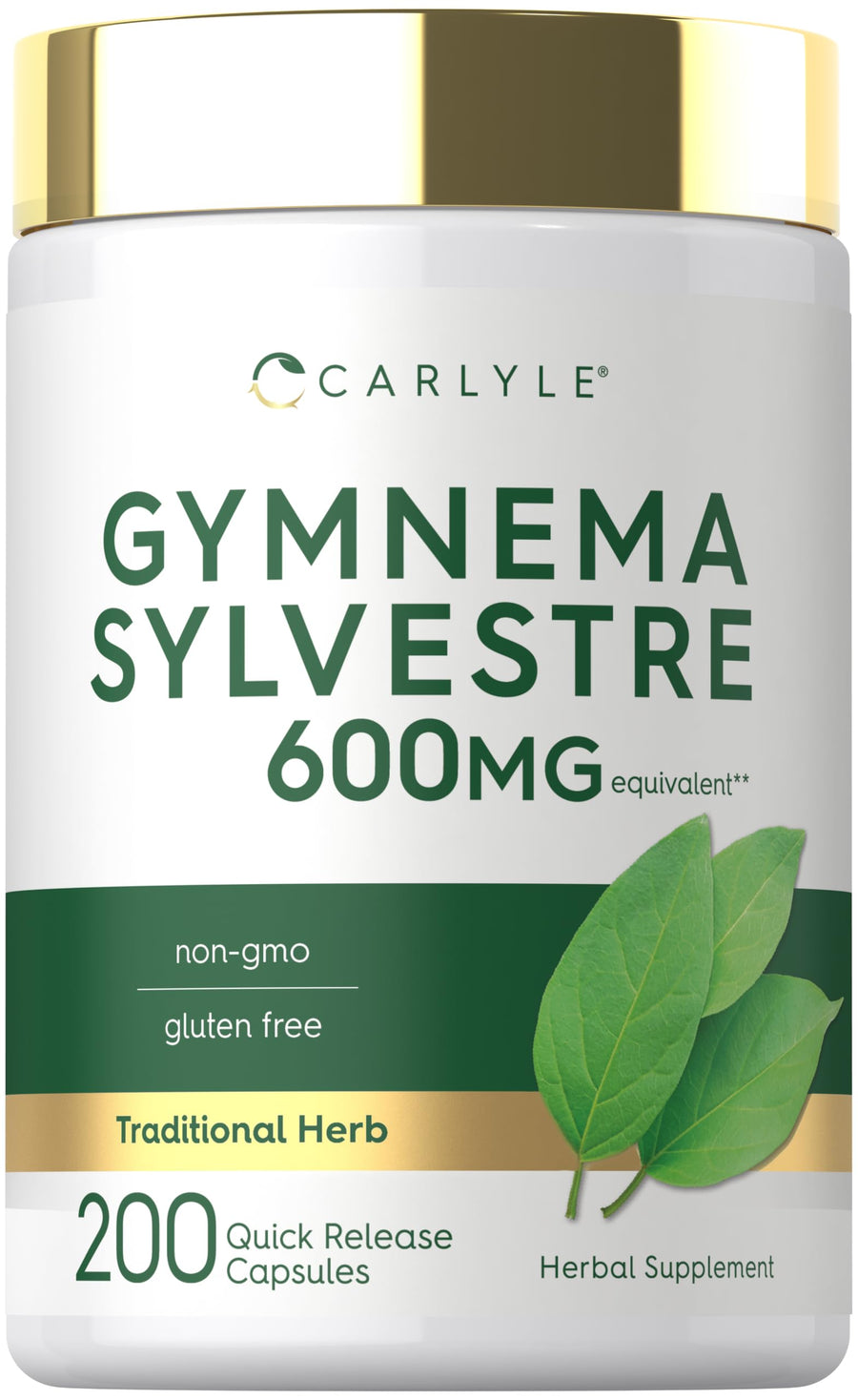 Carlyle Gymnema Sylvestre Capsules, 600 mg, 200 Count