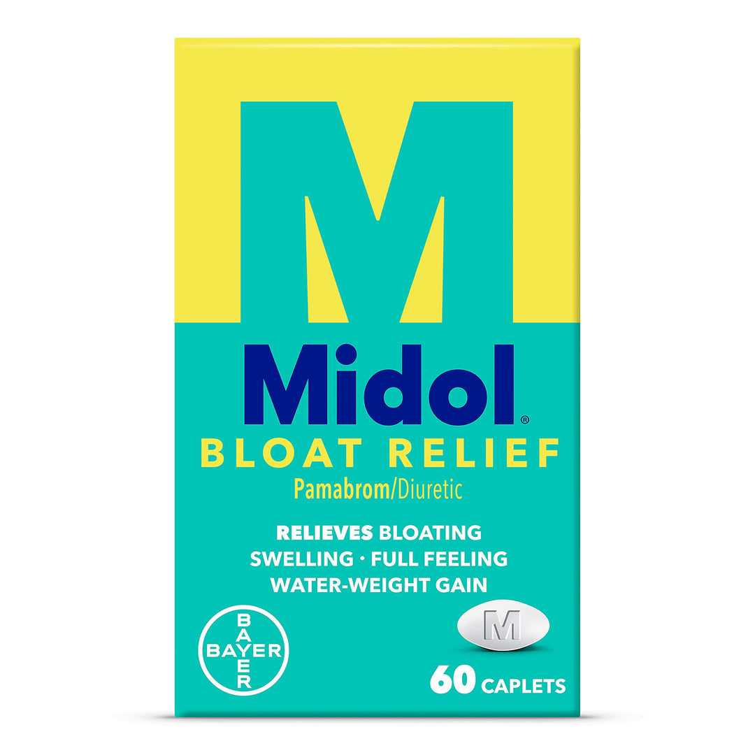 Midol Bloat Relief Caplets, 60 Count