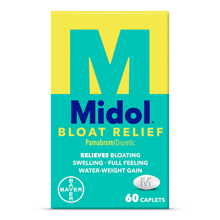 Midol Bloat Relief Caplets, 60 Count
