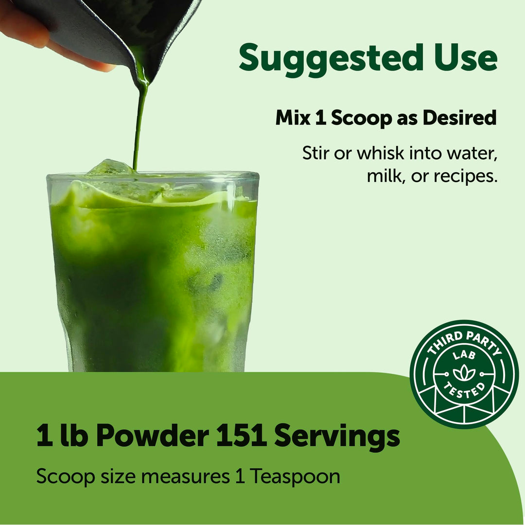 Micro Ingredients Organic Matcha Green Tea Powder, 1 lb