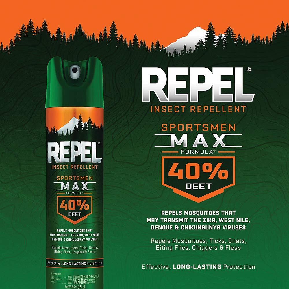 Repel Insect Repellent Sportsman Max, 40% DEET, 6.5 fl oz