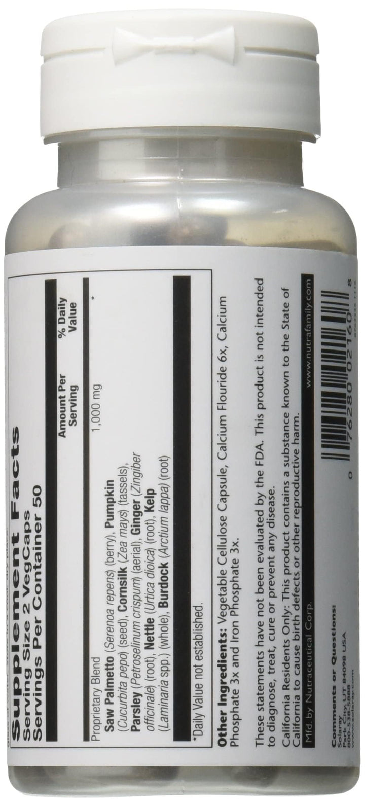 SOLARAY Prostate Blend SP-16, 100 Count
