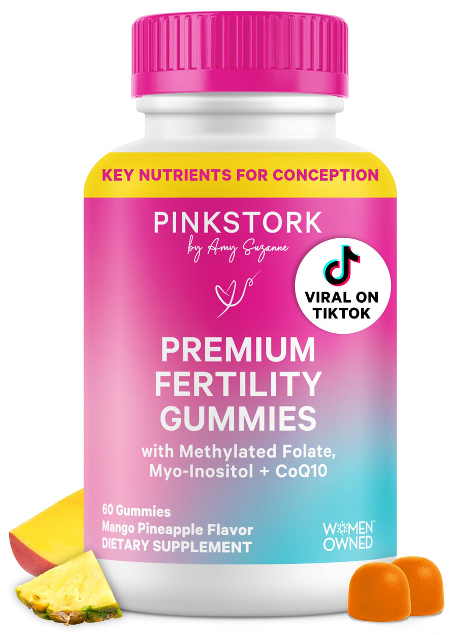 Pink Stork Fertility Gummies, 60 Count