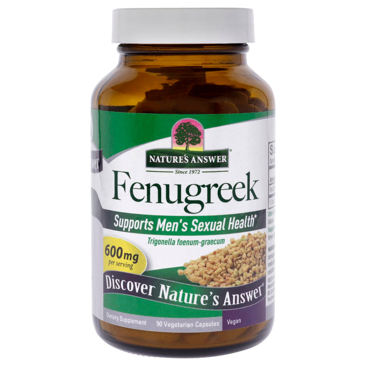 Nature's Answer Fenugreek Seed Vegetarian Capsules, 90 Count